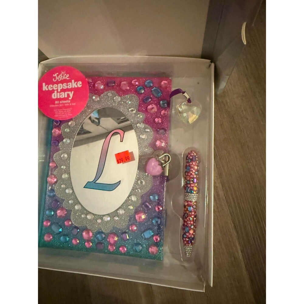 Justice Keepsake Diary with Letter L